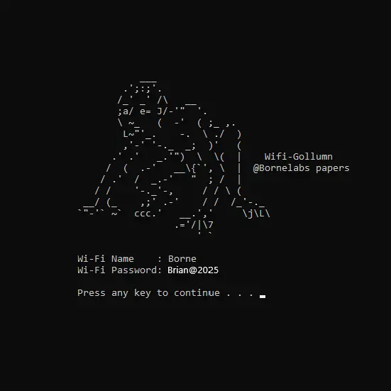 Wi-Fi Gollum - Bornelabs Papers